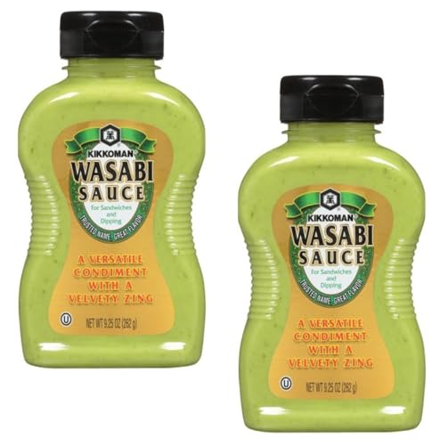 Image of Kikkoman Wasabi Sauce for Sandwiches and Dipping - Pack of 2 - A Versatile Condiment with a Velvety Zing - Trusted Name and Great Flavor - Stock Up Today