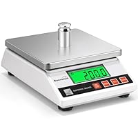 Bonvoisin Zählwaage 6000g 0.1g, Präzisionswaage Laborwaage, Industrie Analysenwaage, Präzise Schmuck-Goldwaage, Tischwaage mit CE-Zertifizierung, Elektronische Batteriebetriebene Waage (6Kg, 0,1 g)