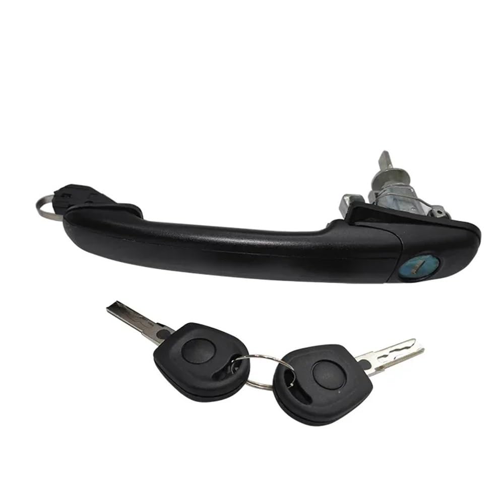 Wsx5fc 1 Piece Exterior Door Handles 6K0837205 6K0837206 Front Left Right Door Handle With Lock Barrel For Galaxy 1995-2006 33Mm Pin Length
