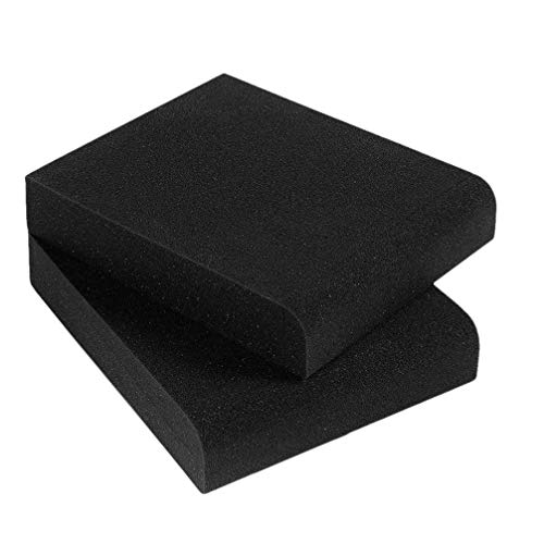 Supvox 2 Uds Almohadillas de Aislamiento Acstico Almohadillas de Espuma de Aislamiento de Altavoz de Monitor de Estudio Cojn de Espuma de Altavoz Pequeo de 4 Pulgadas