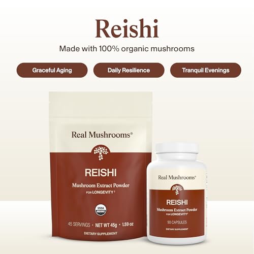 Real Mushrooms Organic Red Reishi Capsules