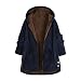 Pianshanzi Ethno Stil Fleecejacke Damen Teddy Lang Wintermantel mit Kapuze Mädchen Kapuzenjacke Blumenmuster Plüschjacke Winterjacke Herbstjacke Fleece Plüsch Mantel Herbst Jacke Mantel