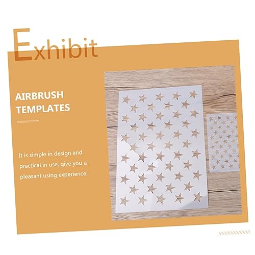 Pochoir étoile OSALADI : kit de modèles de peinture réutilisables pour DIY - 8