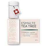 Poderm Esmalte Antimicótico para Uñas - Lechoso – 8 ml | Antifúngico con Tea Tree, Silicio y Biotina | Fortalece, Repara y Cubre las Uñas Amarillas y Dañadas | Creado por una Podóloga en Suiza