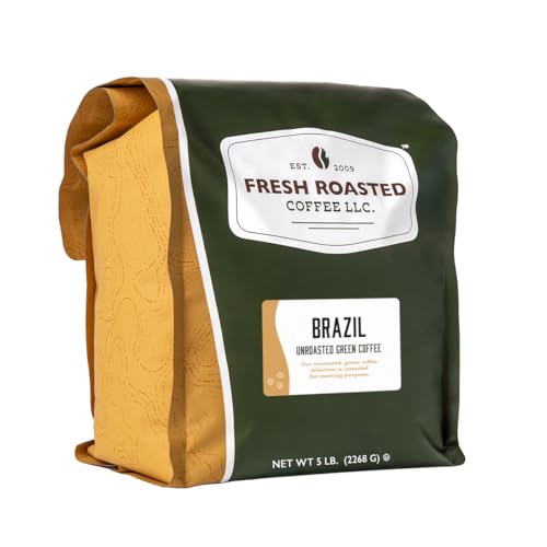 Image of Fresh Roasted Coffee, Unroasted Brazil, Kosher, 5 Pound
