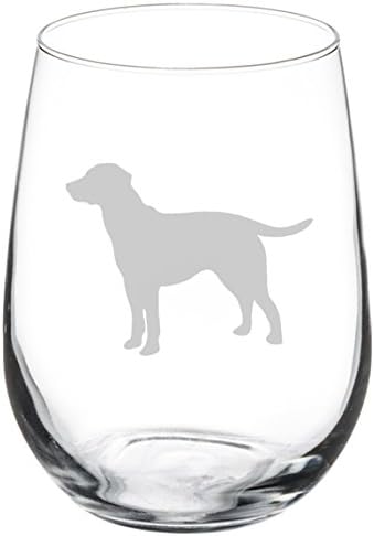Wine Glass Goblet Lab Labrador Retriever (17 oz Stemless)