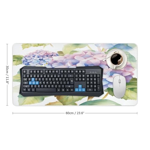 Alfombrilla para mouse Hydrangea acuarela grande miniatura 2