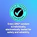 ONE Condoms UltraFeel | Latex Condoms, Condom and Lubricant Combo Pack, 40 Pack, Natural