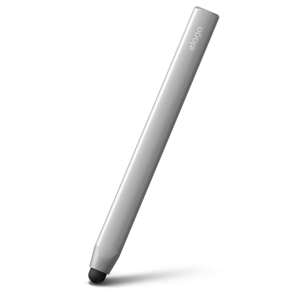 elago Premium Aluminum Stylus Pens for All Touch Screen Tablets/Cell Phones (Silver) Compatible with iPhone, iPad, Galaxy S Series, Galaxy Tab, Kindle Fire