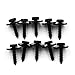 DiER 10pcs Steel Tapper Screw for BMW Bumpers Engine Shields Splash Guard black