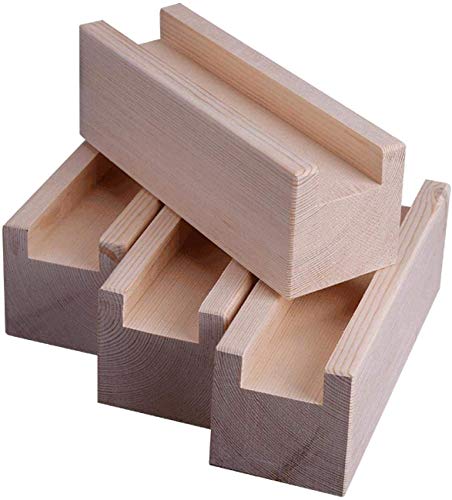 NMDCDH 4 Stück Möbel Beine Holz Wohnmöbel Riser Möbel Füße Lifter Bett Erhöhen Sie Möbel, Nut Design, Aufzug für Möbel, Holztisch Schreibtisch Bett Aufzug