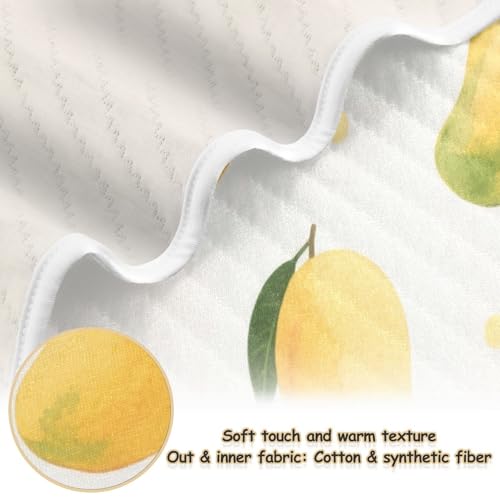 Custom Fruit Yellow Fruit Blanket for Baby Soft Custom Made Picture Name Blankets for Newborns, Infants, & Toddlers 30x40in Regalos para Bebes recien nacidos2