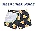 Gleemyth 3 Inch Mens Swim Trunks Short Swim Shorts Black Quick Dry Mens Swim Suits M