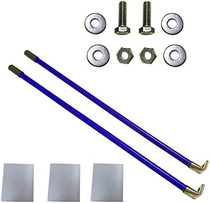 SUONE Snow Plow Blade Marking Guide Kit Blue 20 '' 304 Stainless Steel Connector for Blizzard Boss SNO Way West Snow Plow More Pickups SUV UTV ATV