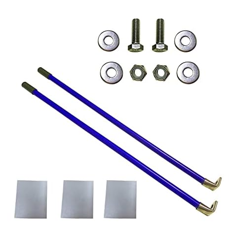 Snow Plow Blade Markers 90 Degree Bend Base Guides Kit 22'' Striking Blue Never Break Stainless Steel Joint Fit for Polaris plow Mark The Edge of The Plow Most Blizzard Boss SNO-Way Western Meyer Cover