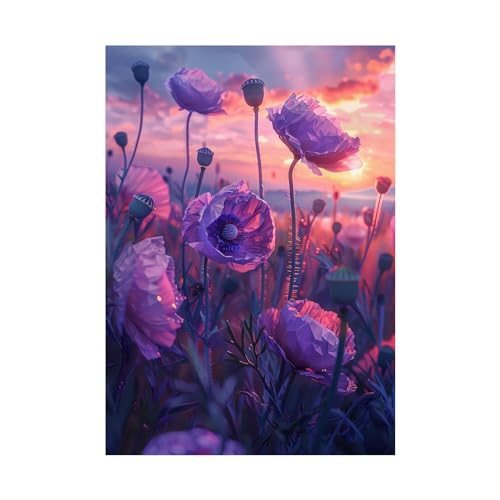 Décoration murale avec tableau végétal WODJEM 70x100cm pour intérieur moderne