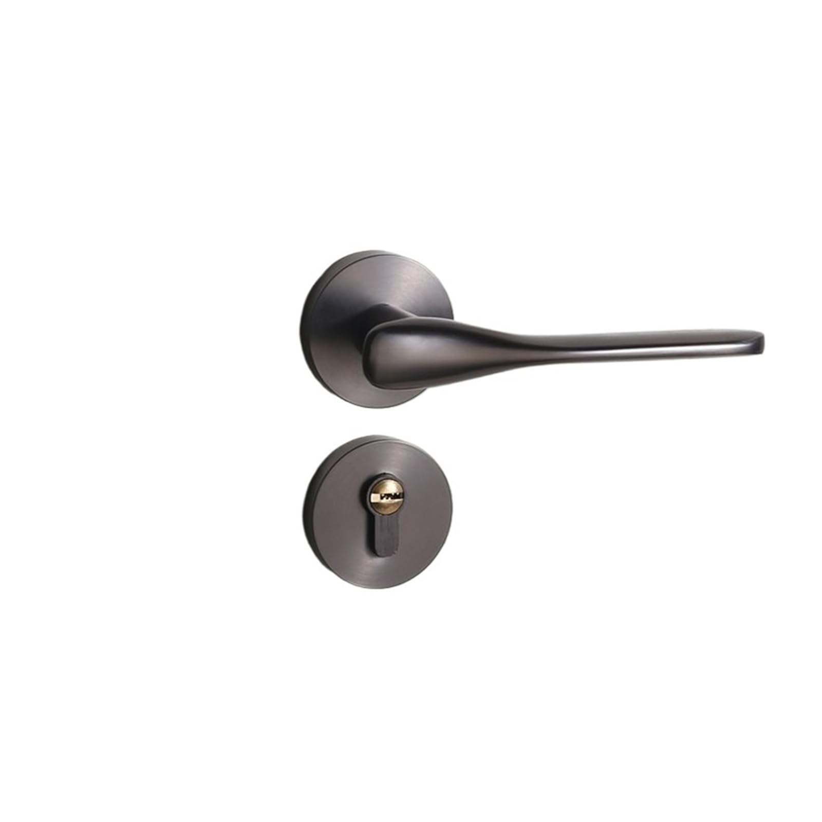 BSAXITHZB Zinc Alloy Door Handle Silent Wooden Split Lock(Brushed Gray)