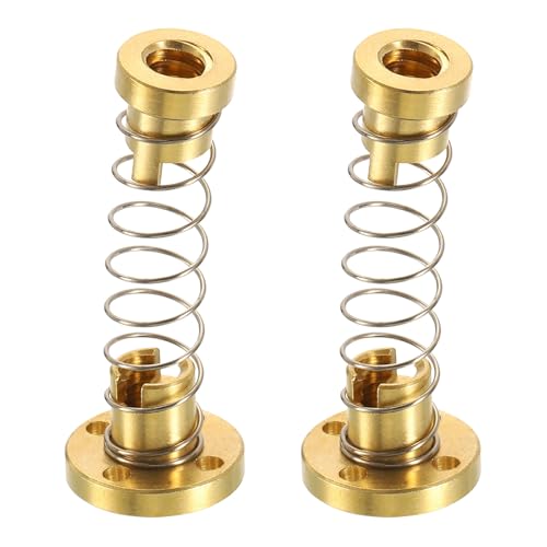 sourcing map 2 Pcs Tr8x2 T8 POM Anti Backlash Spring Loaded Nut