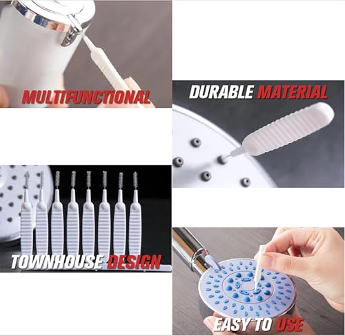 Image of Gap Hole Anti-Clogging Cleaning Brush, 2026 Upgrade Shower Head Brush Shower Head Cleaning Brush Shower Head Cleaner Tool Multifunctional Shower Head Cleaning Brushes for Household Bathroom (40Pack)