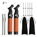 OUTGEAR 2 Pack Dual Action Ball Pump for Soccer Ball, Football & Basketball with 5 Replacement Needles, Elegant Storage Pouch and Pressure Gauge