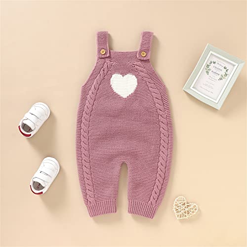 2t Girls Sweater Knit Romper Cotton Sleeveless Boy Girl Sweater Clothes Heart Pattern Jumpsuit 1 Outfits3