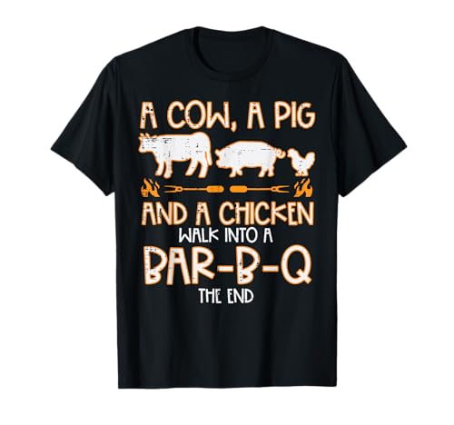 Cow Pig Chicken BBQ Grilling T-Shirt