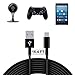 Price comparison product image 16.4FT Extension Charging Cable Nest Cam Indoor, Power Cable and Data Sync Cord for Neos Cam, YI Camera, PS4/Xbox One Controllers, USB Power Cable for WyzeCam, Oculus Go, and other Security Cam