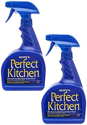 HOPE'S - 32PK-2PK6EA Perfect Kitchen Cleaner, All Purpose Cleaning Spray, No Residue Degreaser for Stovetops, Countertops, Sinks, Safe for Home Use, Pack of 2, 32 Ounce