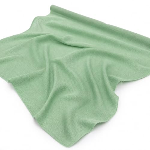 Image of M Fabrics 3 Meters Green Aida Matty Fabric 8 Count 34 Inch Width | Cotton Cross Stitch Embroidery Cloth Soft Needlework Fabric for Cushion Covers Table Covers Craft Sewing - 3 Meters Green