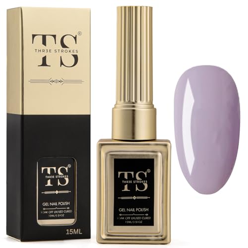 Image of THR3E STROKES Professional UV Gel Nail Polish, HEMA-FREE Lasts Upto 21 Days, Super Glossy Finish, Non-Chipping, Non-Smudging, Quick Drying Nail Polish,15 ml (37, 15ML)