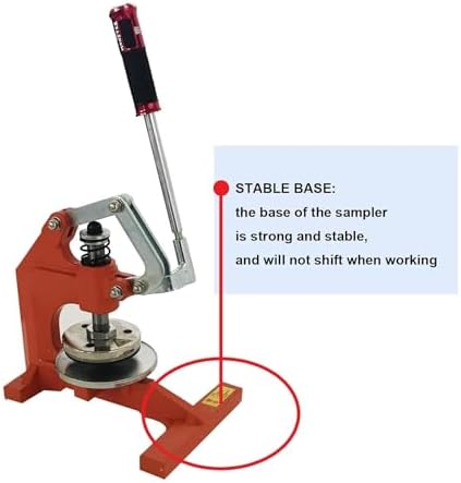 Handheld Pressure Sampling Knife - Manual Cutter with 3 Fiberglass Boards, Round Fabric Sampler for Carpet, Paper, Foam, Textiles, Leather - 100cm² Precision Sampling Tool