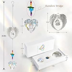   Pet-Memorial-Gifts-for-Loss-Dog-Sympathy-Gift-Idea-Crystal-SuncatcherPet-Loss-GiftsDog-Rainbow-Bereavement-GiftsRainbow-BridgeThoughtful-Dogs-and-Cats-Remembrance