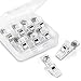 Yalis Push Pin Clips 9 Pcs Pins Clips Creative Paper Clips with Pins for Cork Board and Photo Wall No Holes for The Paper (9 Clears)