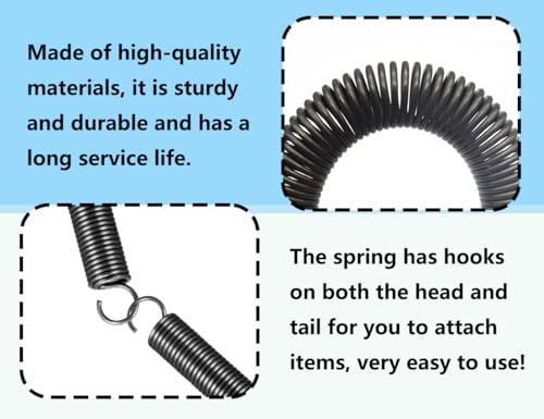 Lhbwhiz 4 Stück Zugfedern,Edelstahl Kleine Spannfedern mit Haken,Doppelhaken federstahldraht,70 mm freie Länge,Außendurchmesser 10 mm,Drahtdurchmesser 1.2 mm,Geeignet für die meisten Szenarien