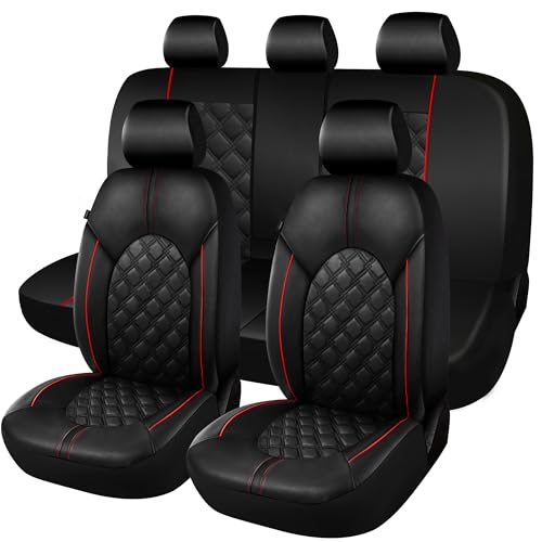CAROMOP Luxury PU Leather Seat Covers