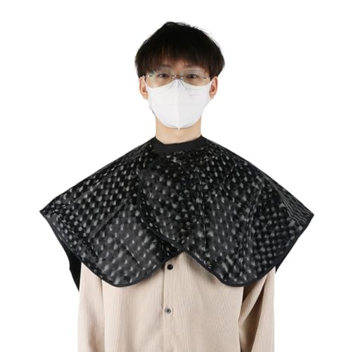 Cape impermeable para tinte de cabello 2 piezas negro y púrpura miniatura 6