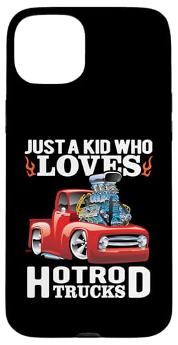 Just A Kid Who Loves Hotrod Trucks����f�U�C�� �X�}�z�P�[�X iPhone 15 Plus �p