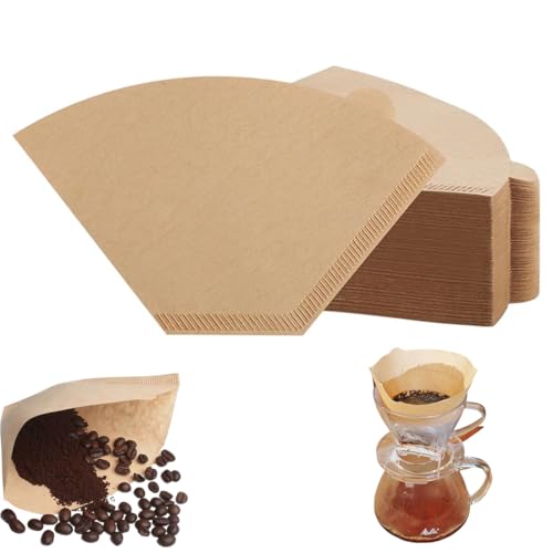 200 Pezzi Filtri Caffe Americano, Filtri Per Caffè, 4 Forma a U Filtri In Carta Per Ceffè, Ceffè Filtro per la casa Ufficio Filtro a tazza Filtro manuale Macchine da Caffè Caffettiera (2-4 Tazze)
