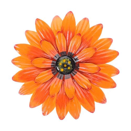 Angoily Decoración de Pared Metálica con Flores Forjadas Ornamento Floral Resistente para Salón Jardín y Balcón Adorno Mural de Metal para Dormitorio y Exteriores