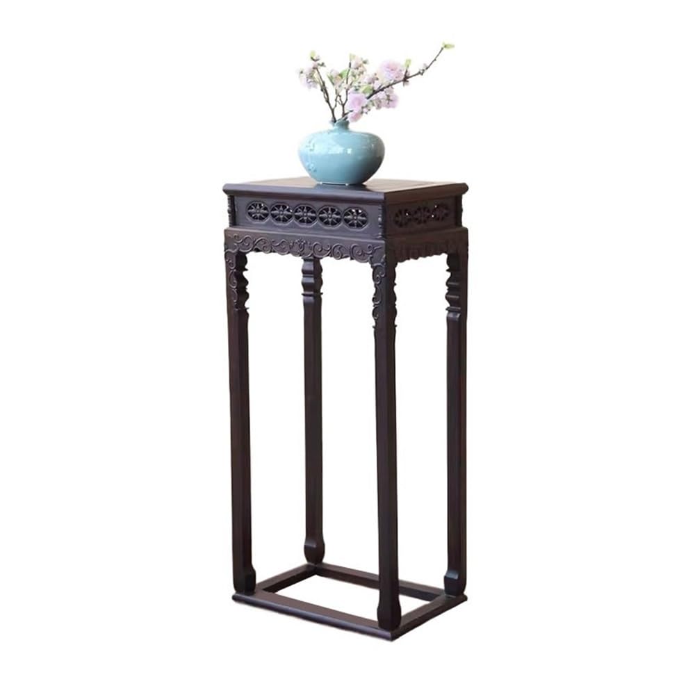 Hhmmei2024-23 Bonsai Rack Vintage Chinese Style Redwood Display Base, Household Living Room Bonsai Stand Bonsai base