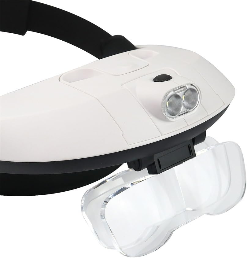 LED Reading Headset for Elderly Can Replace Maintenance Reading Glasses