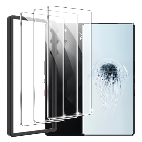 zZjoOoj for ZTE nubia Red Magic 10 Pro/ 10 Pro+ Screen Protector 6.85 inches with Installation Frame, HD Scratch Resistance 9H Tempered Glass, Case friendly【3-Pack】