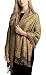 Achillea Soft Silky Reversible Paisley Pashmina Shawl Wrap Scarf w/Fringes 80" x 28" (Sage Green)
