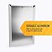 Extra Large Dual Flap Heavy Duty Rustproof Dog Doors for Exterior Doors - Solid Aluminum Frame with Magnetic Closure on Polyurethane Flap All The Way Around for Optimal Seal to Keep Bad Weather Out