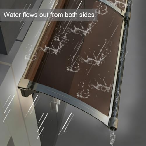 Auvent de porte d'entrée polycarbonate avec toit abri protection pluie