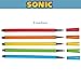 Sonic The Hedgehog Sketchbook for Kids with Washable Markers, 86 Blank Pages Spiral Bound, Sonic and Shadow