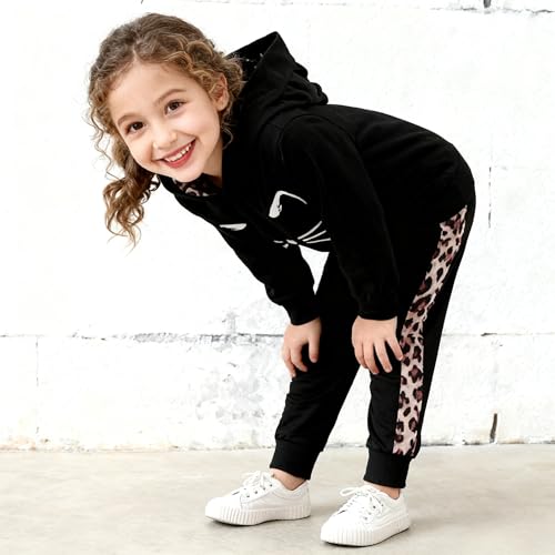 Image of Axumity Toddler Baby Girls Clothes Long-sleeve Tie Dye Hoodie Sweatshirt Pants Hooded Outfit Set