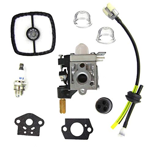 HQparts Carburetor Carb Air Filter Fuel Line Kit for DOLMAR MS 22C Weed Eater Spark Plug