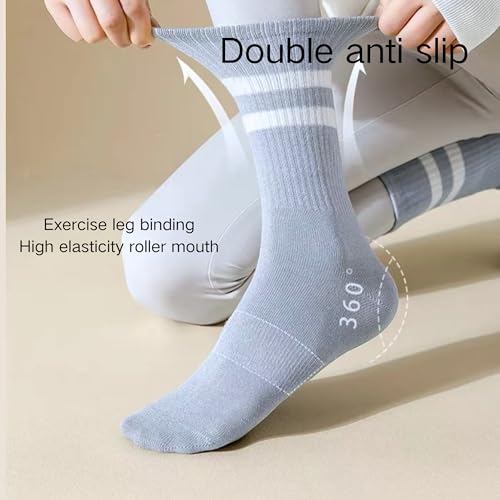 Yoga Socks Silicone Non-slip Bottom Women's Mid-tube Socks Fitness Socks Dance Pilates Socks Professional Sports Socks3