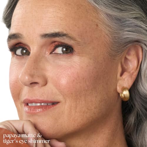 Image of Julep Eyeshadow 101 Cream-to-Powder Waterproof Eyeshadow Stick - Papaya Matte - Long-Lasting, Buildable, Crease-Proof, Cruelty Free, Matte Finish with Built-In Smudger